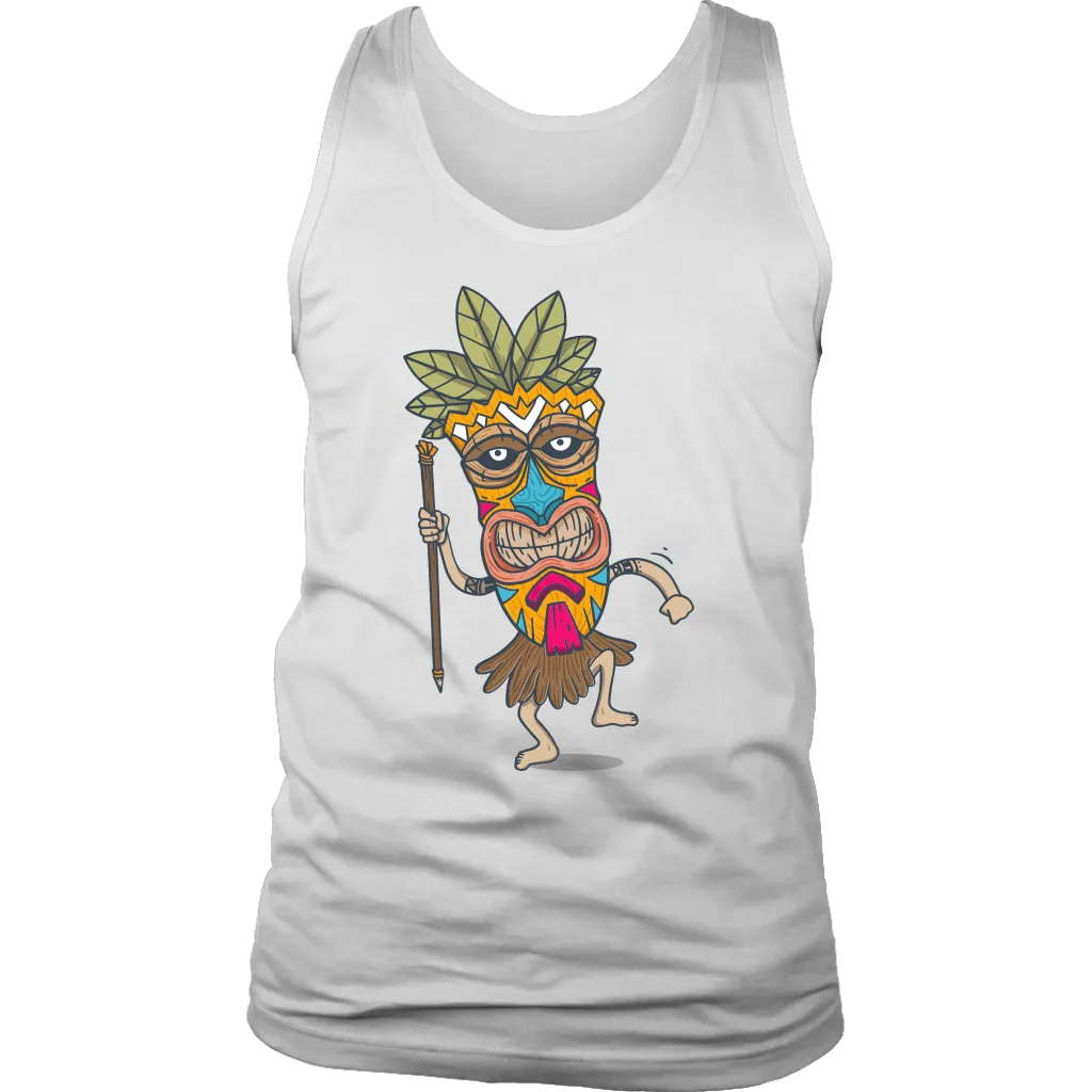Tiki T-shirt, Gift of Tiki Mask, Tiki Mask Shirt, Dancing Tiki T-shirt