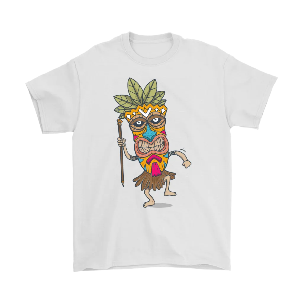 Tiki T-shirt, Gift of Tiki Mask, Tiki Mask Shirt, Dancing Tiki T-shirt