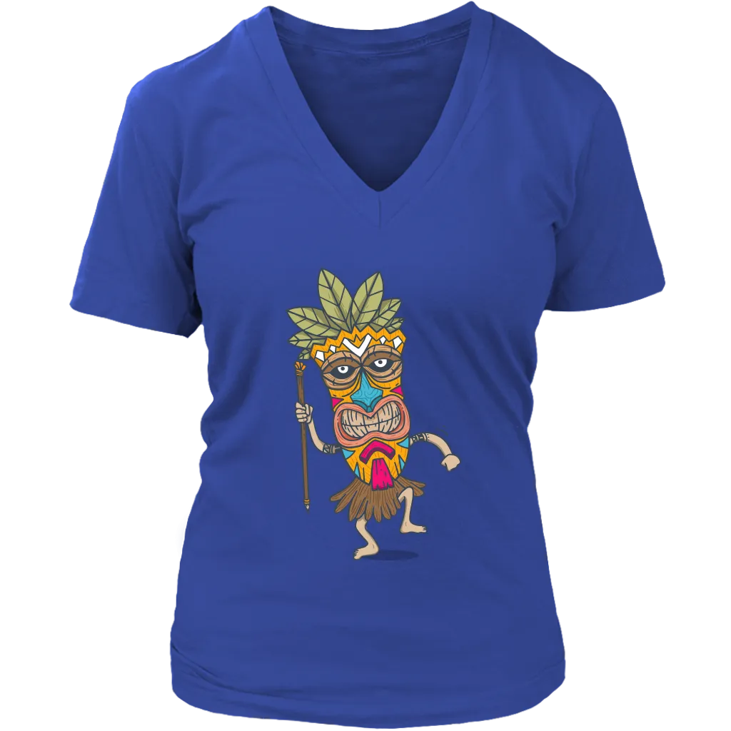 Tiki T-shirt, Gift of Tiki Mask, Tiki Mask Shirt, Dancing Tiki T-shirt