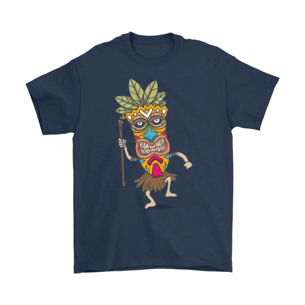 Tiki T-shirt, Gift of Tiki Mask, Tiki Mask Shirt, Dancing Tiki T-shirt