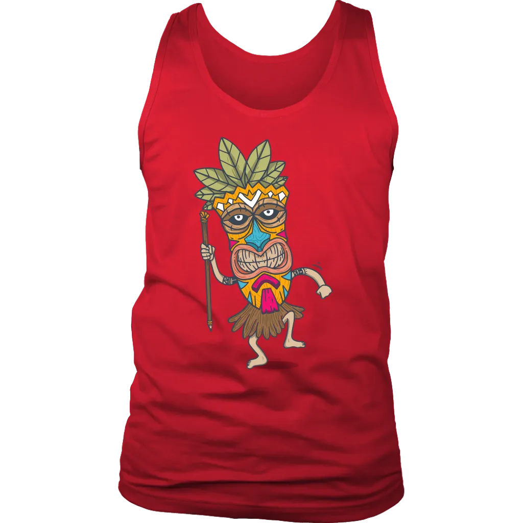 Tiki T-shirt, Gift of Tiki Mask, Tiki Mask Shirt, Dancing Tiki T-shirt
