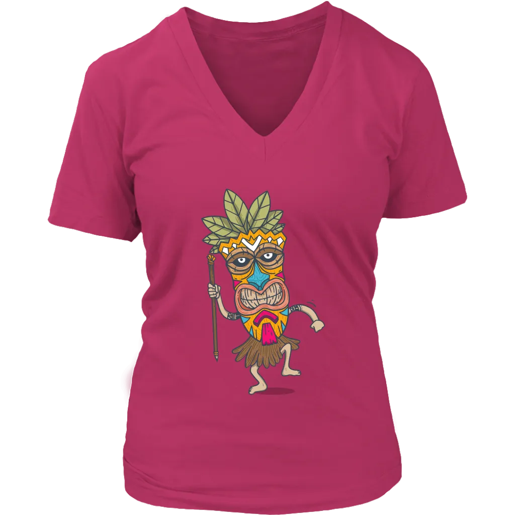 Tiki T-shirt, Gift of Tiki Mask, Tiki Mask Shirt, Dancing Tiki T-shirt