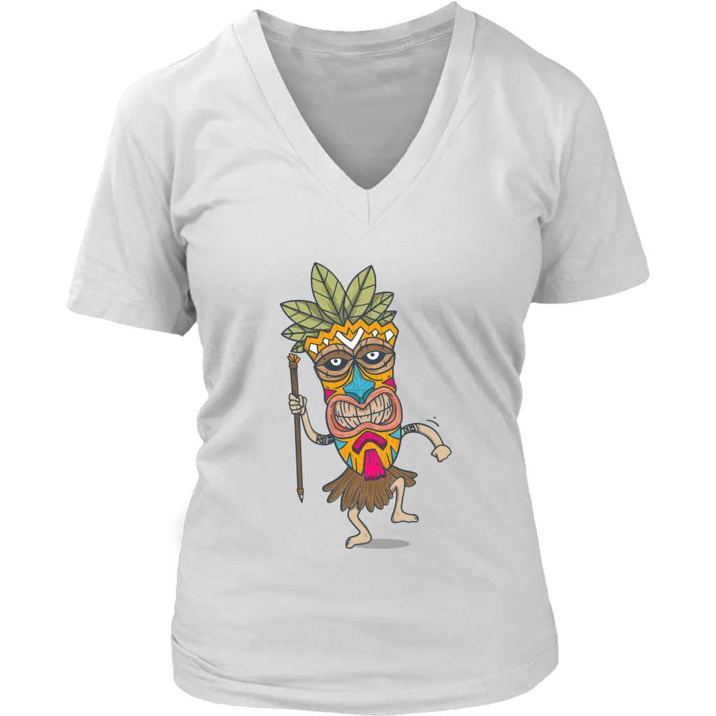 Tiki T-shirt, Gift of Tiki Mask, Tiki Mask Shirt, Dancing Tiki T-shirt