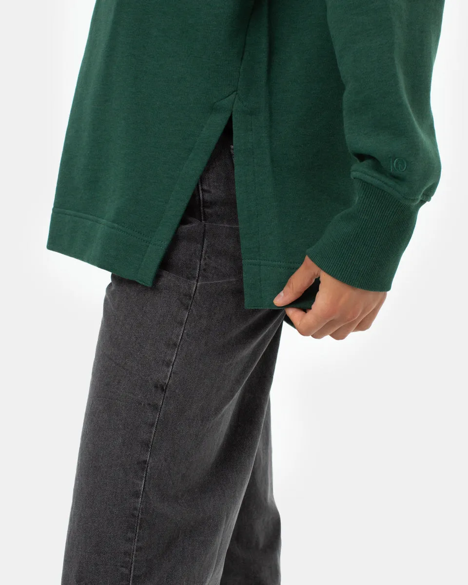 Treefleece Slit Hem Oversized Hoodie