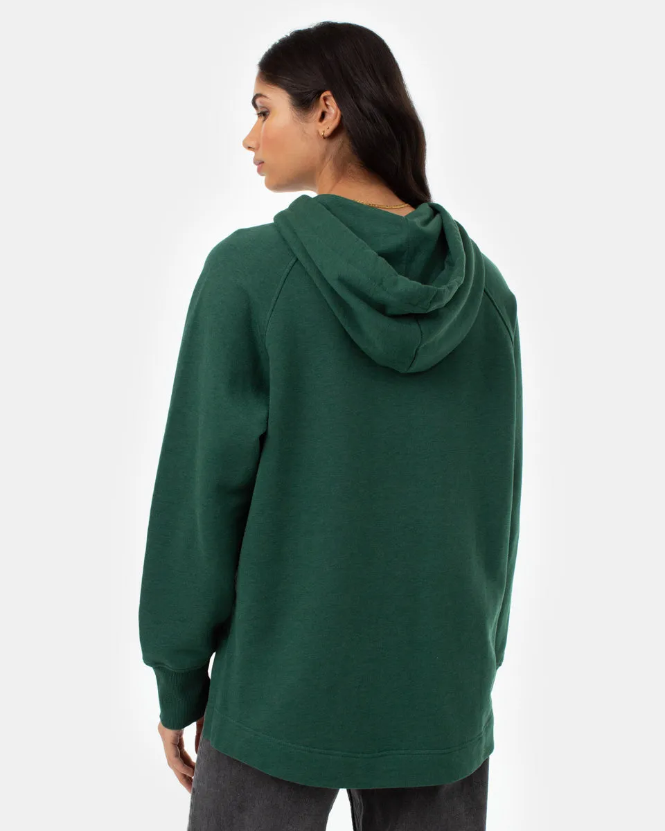 Treefleece Slit Hem Oversized Hoodie
