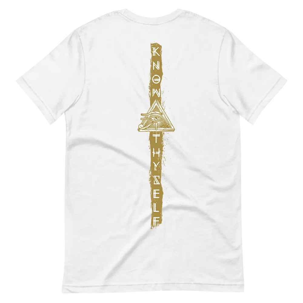 Truth Seeker Gold On White T-Shirt