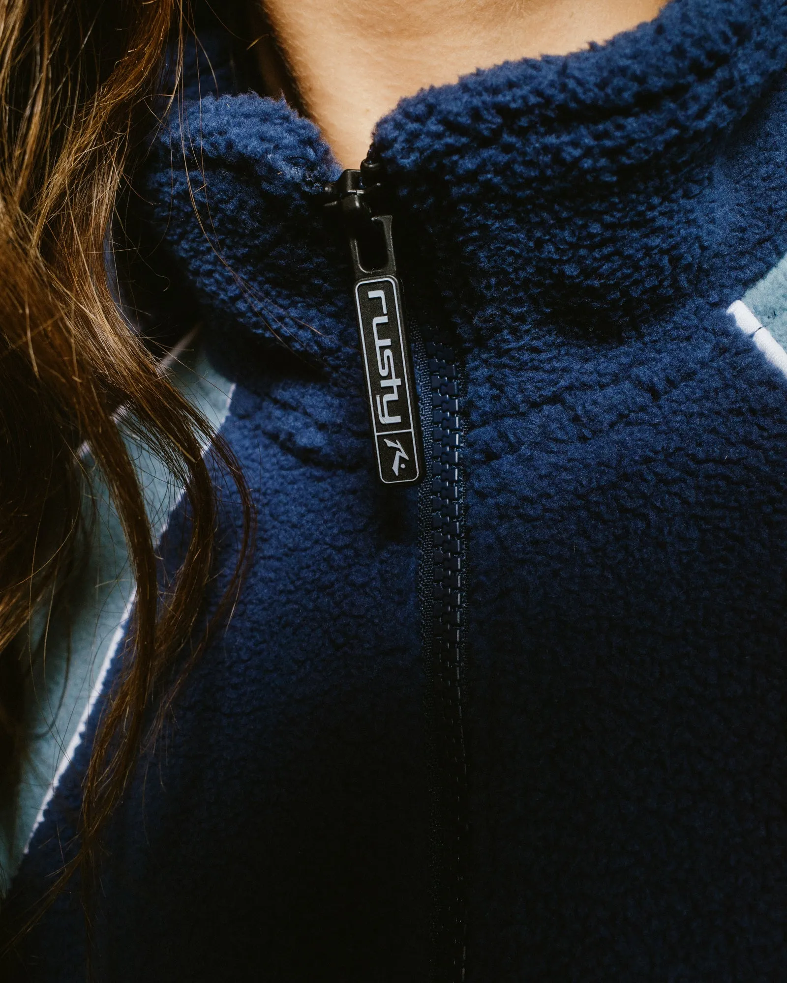 Two Tides  Zip Through Sherpa Fleece