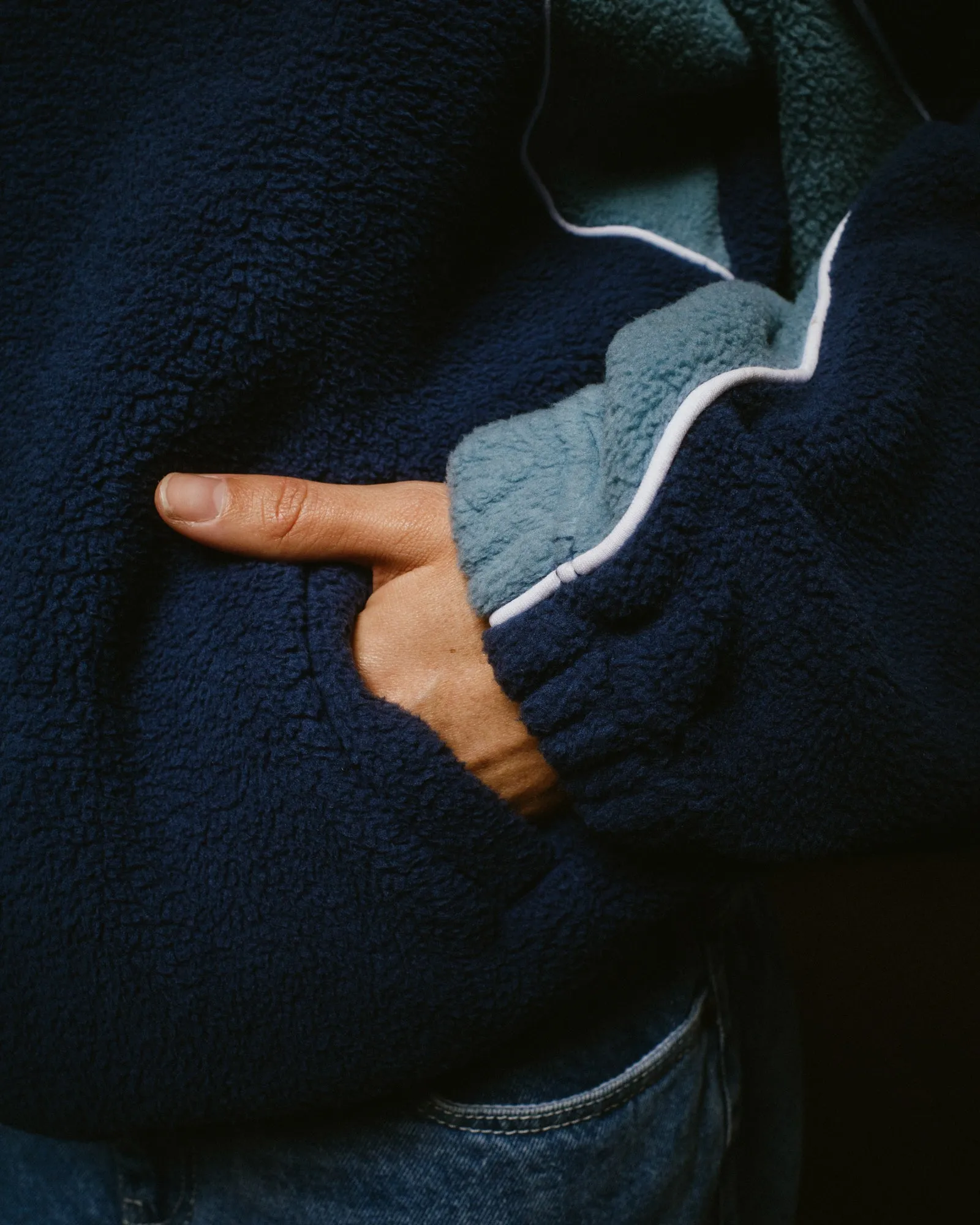 Two Tides  Zip Through Sherpa Fleece