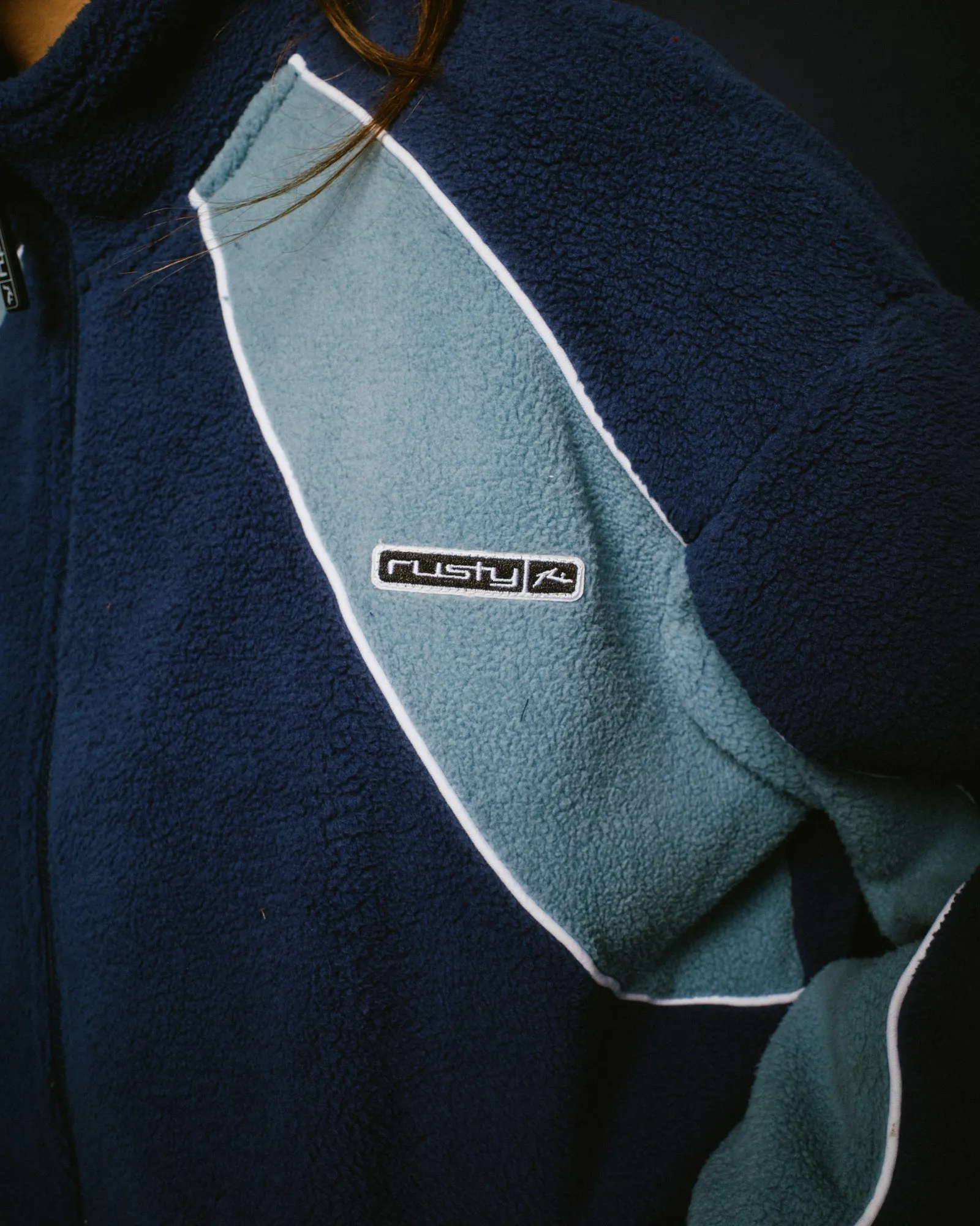 Two Tides  Zip Through Sherpa Fleece
