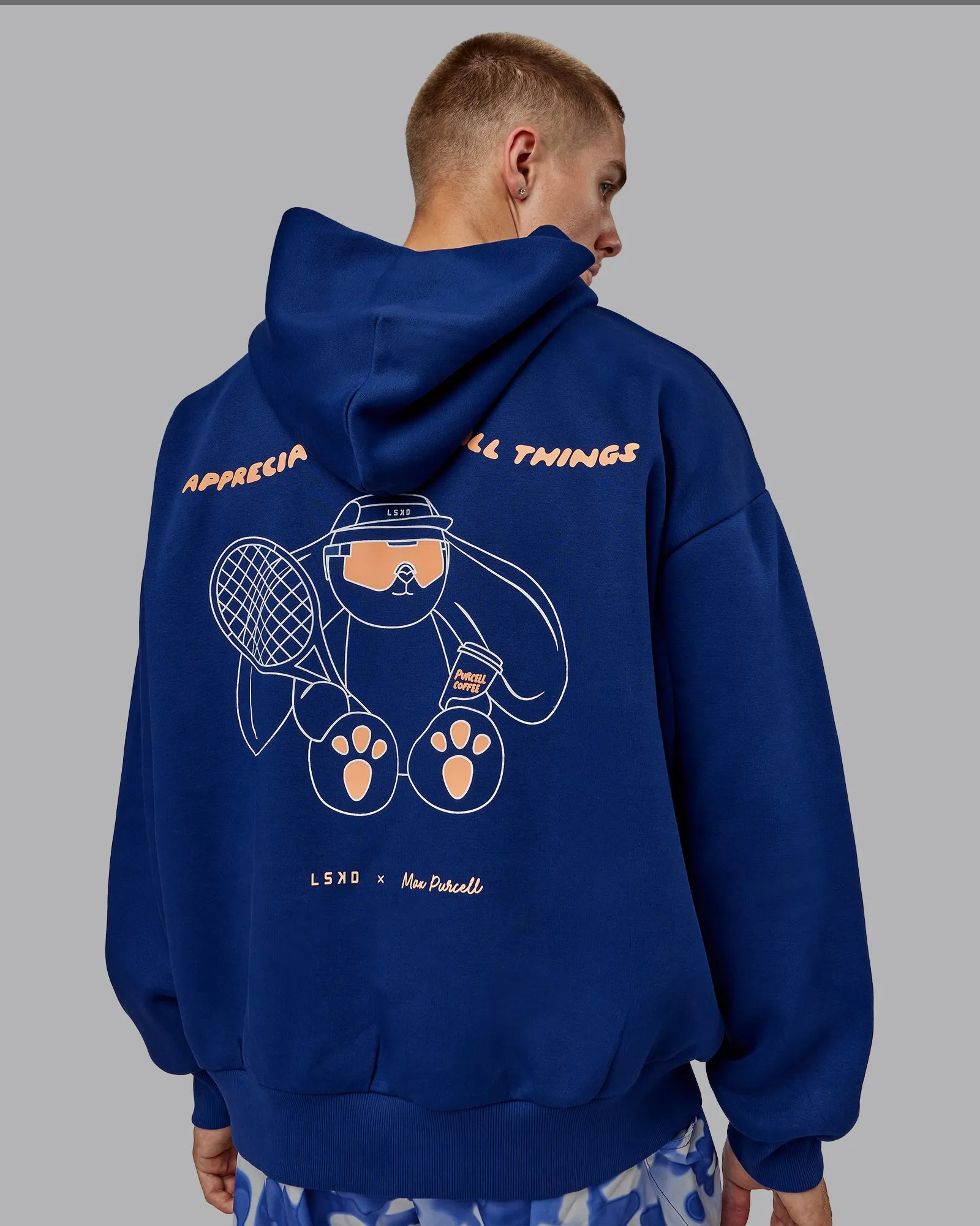 Unisex Appreciate the Small Things Oversized Hoodie - Midnight Blue
