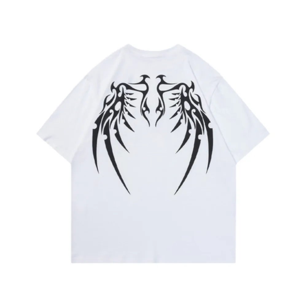 Urban Skeleton Wing Graphic T-Shirt