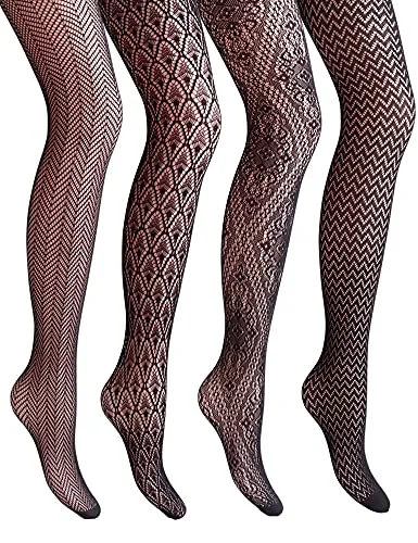 VERO MONTE Women's Patterned Fishnet Tights