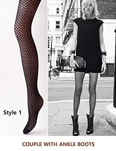 VERO MONTE Women's Patterned Fishnet Tights