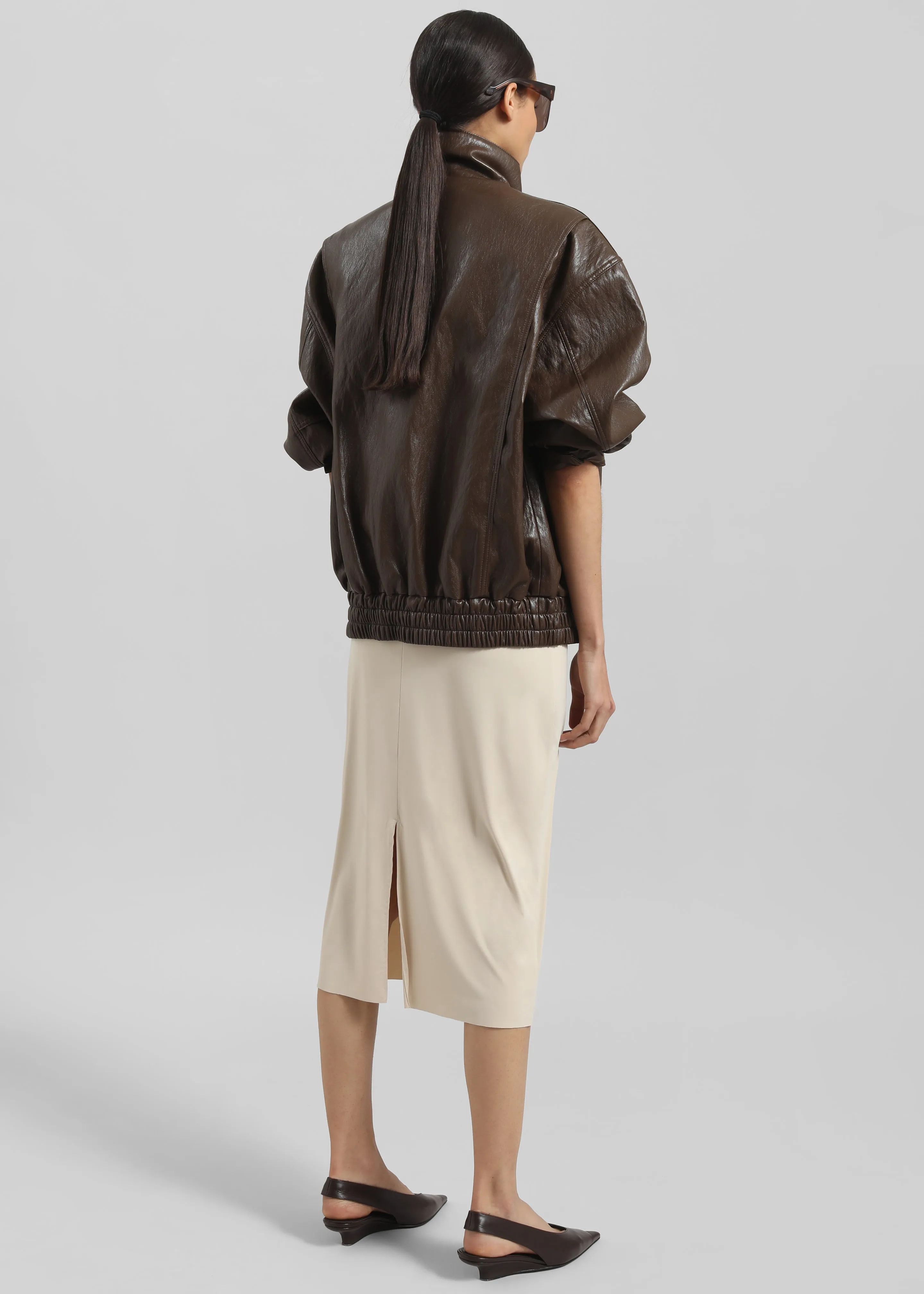 Viera Midi Skirt - Beige