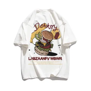 Vintage Cartoon Print T-Shirt