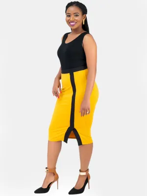 Vivo Aswani Pencil Skirt - Yellow