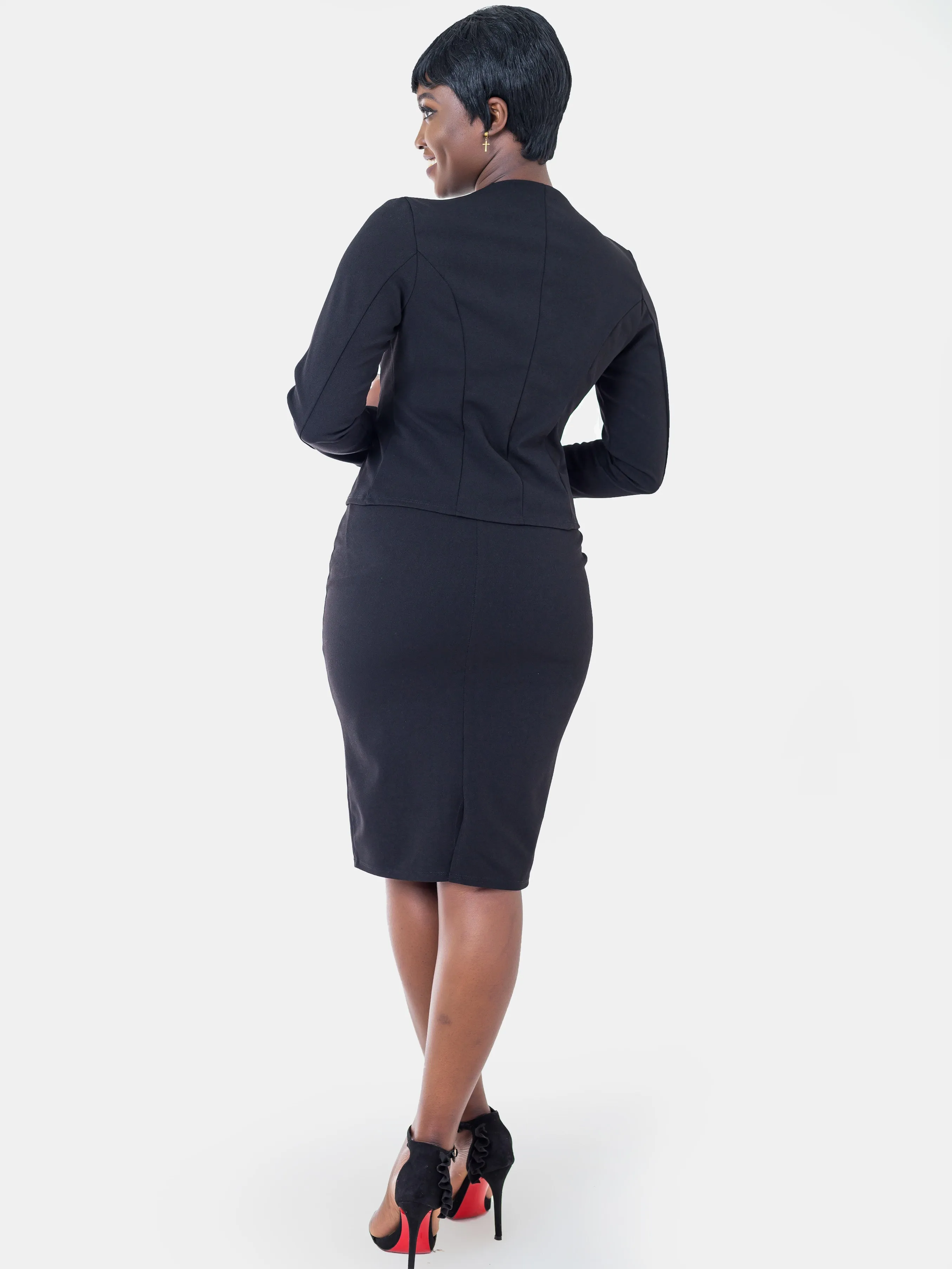 Vivo Basic Escape Pencil Skirt - Black