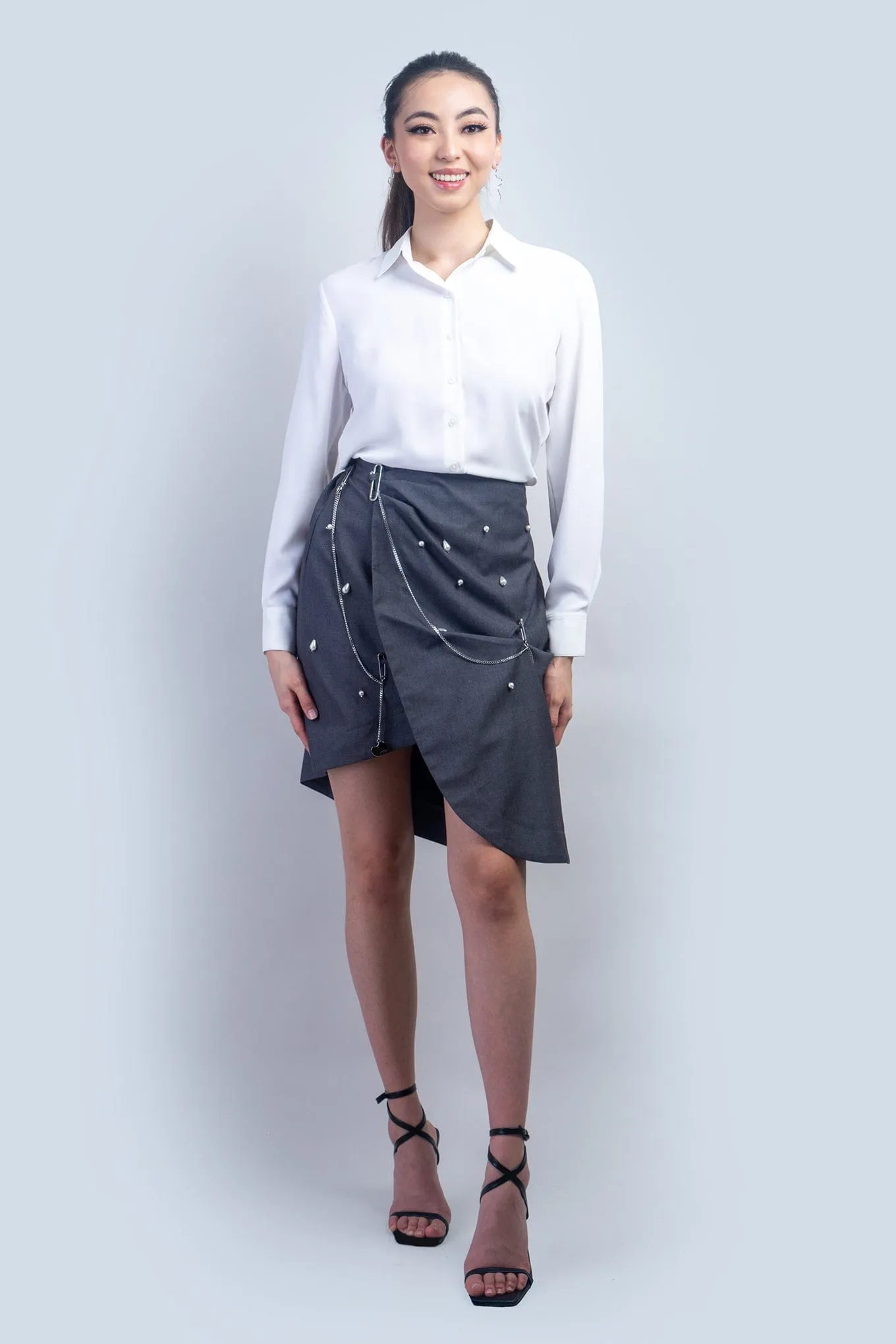 White Button Up Jennifer Dress Shirt