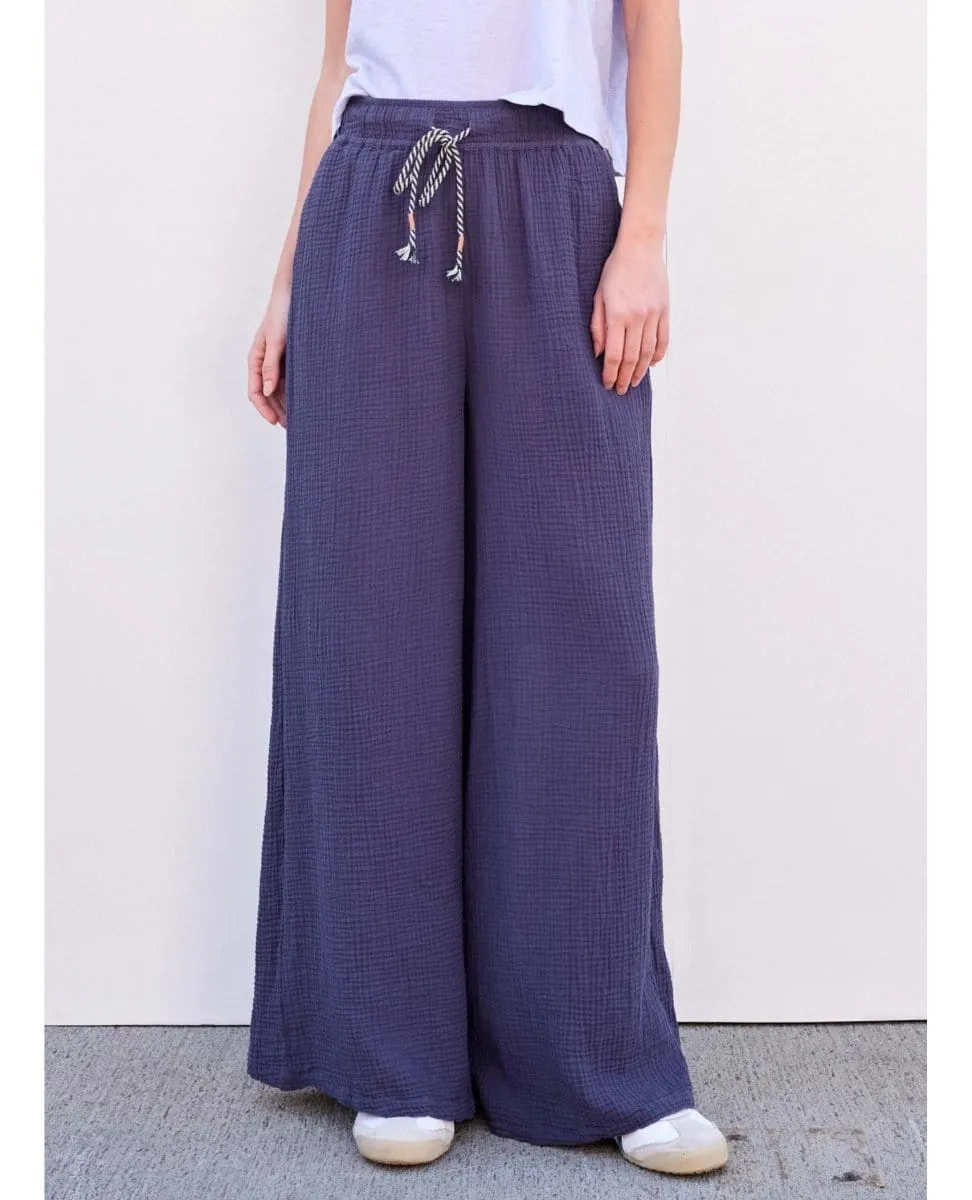 Wide Leg Pant Deep Sea Navy