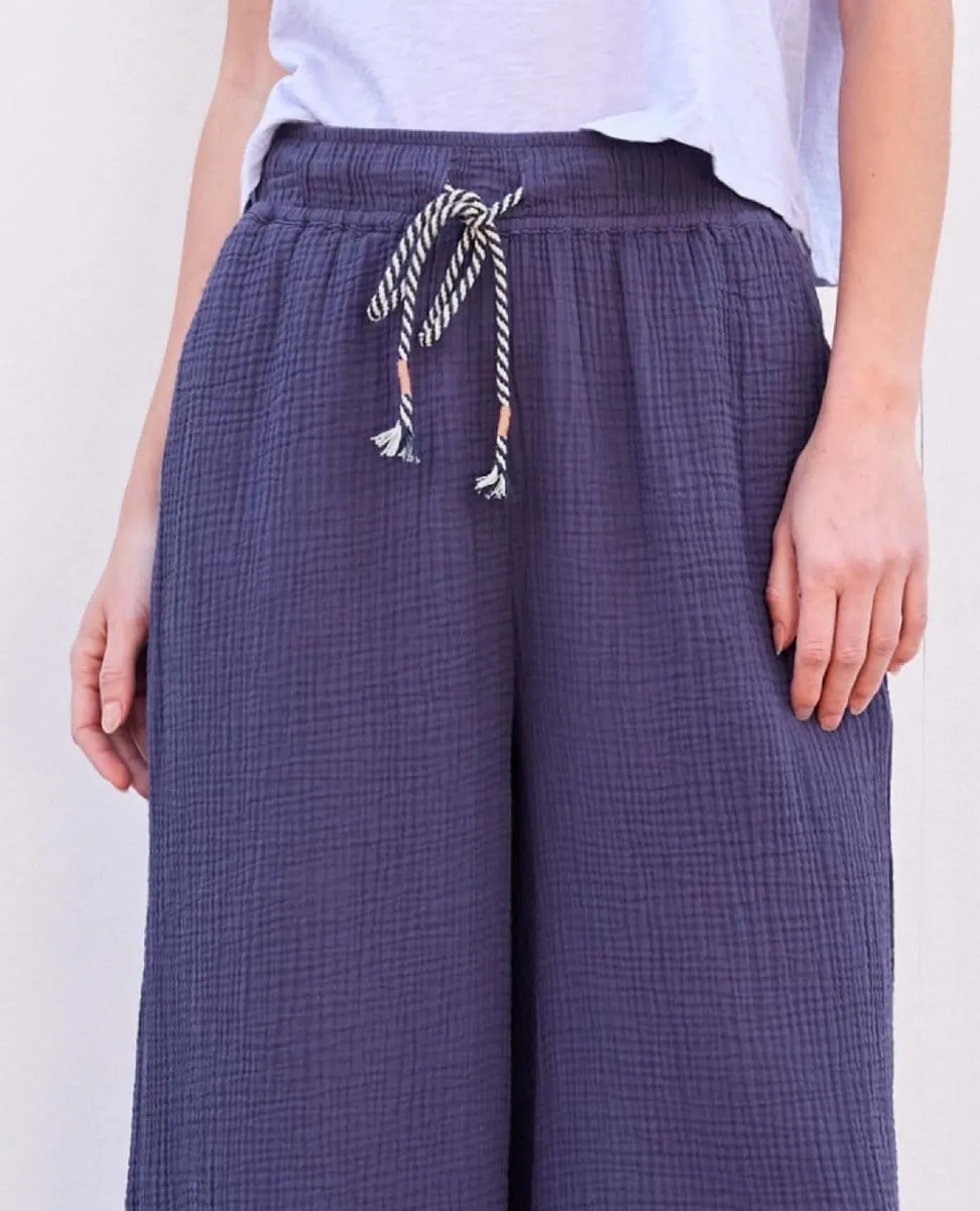 Wide Leg Pant Deep Sea Navy