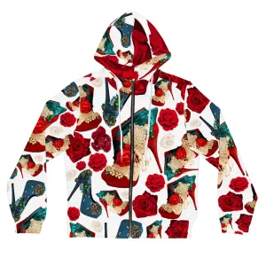 Women’s Full-Zip Hoodie 'Fiori tricolore'