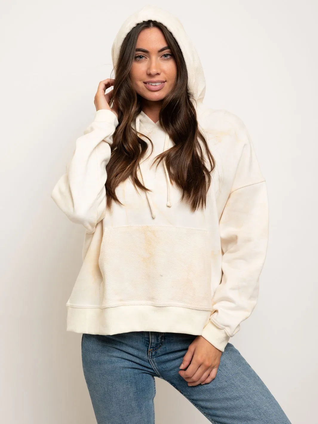 WOMEN'S TIE DYE OVERSIZED HOODIE TOP