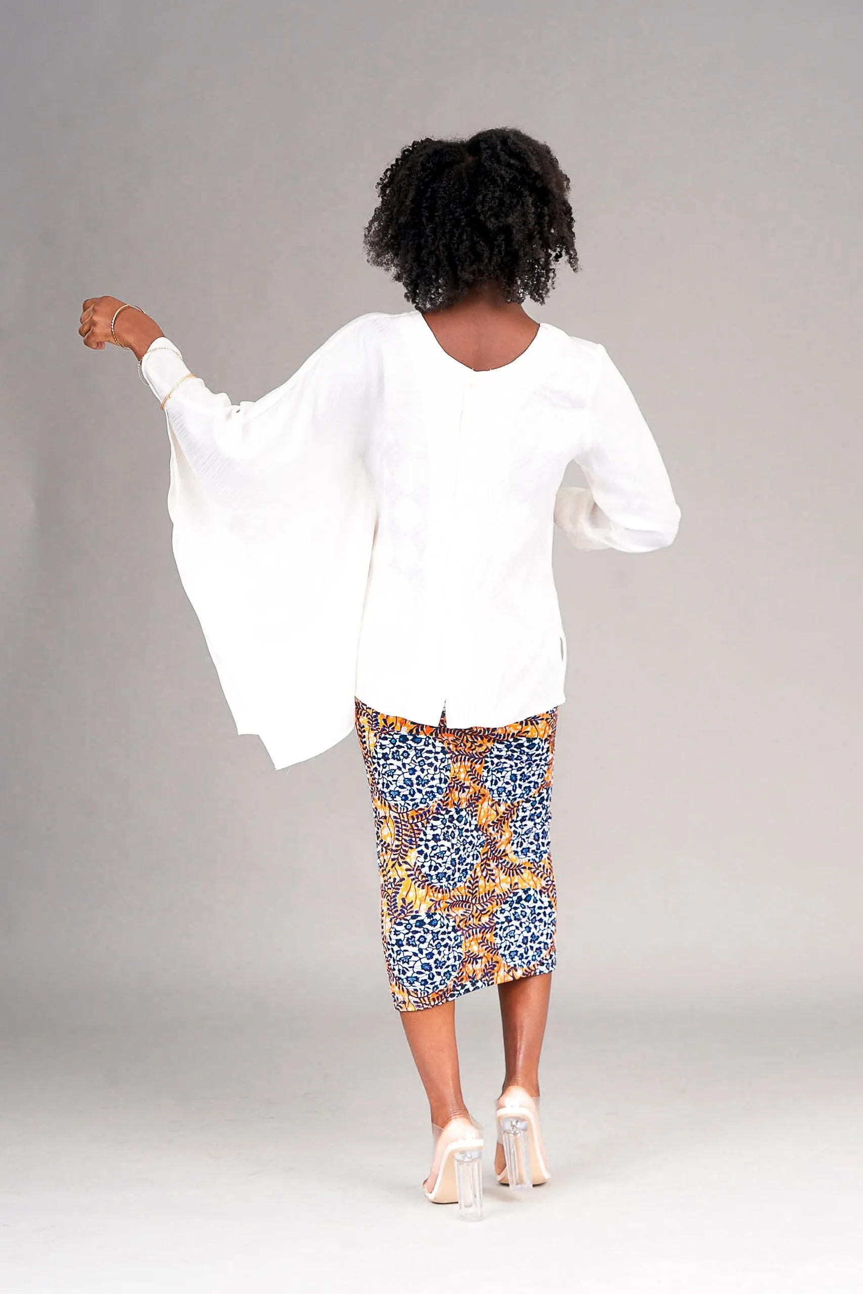 Yaayaa Draped-Sleeve Shirt